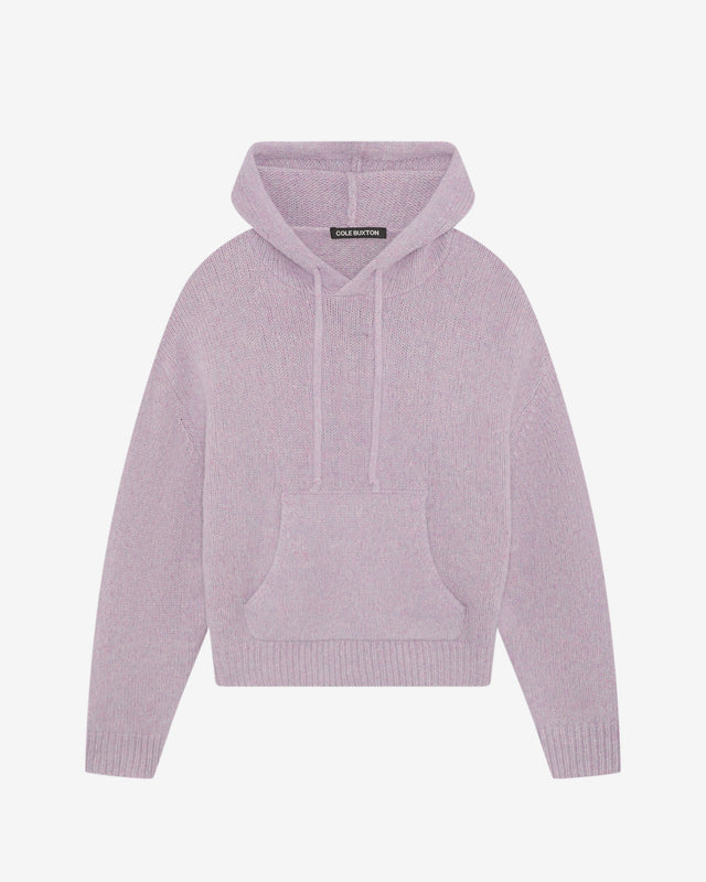 Cole Buxton Knit Hoodie - Purple