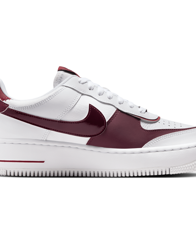 Nike Air Force 1 Shadow - White-Night Maroon