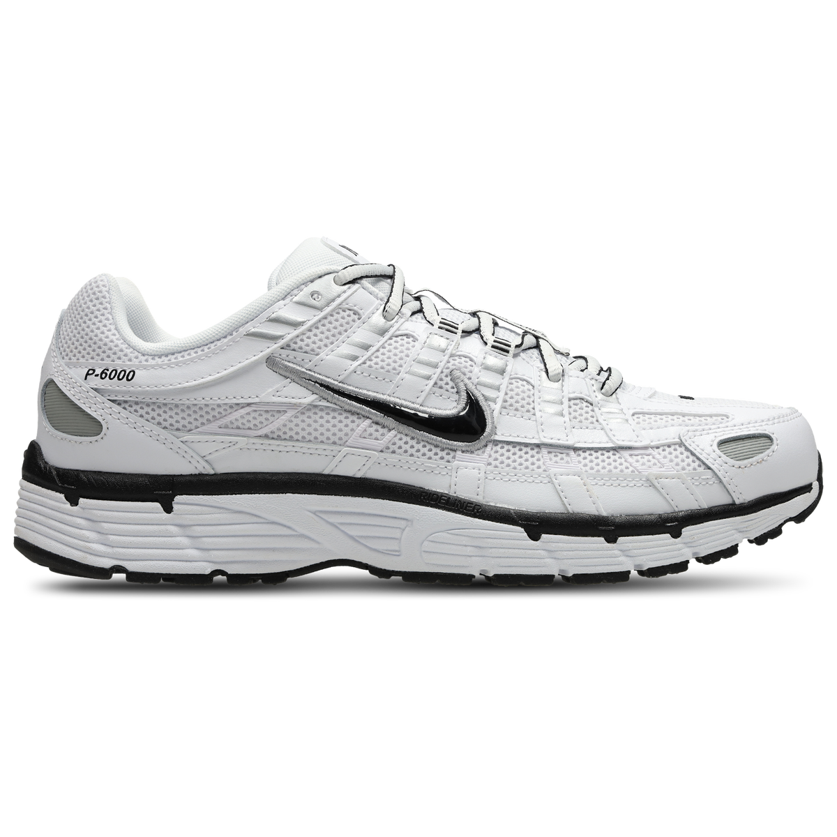 Nike P-6000 - White-Black-Metallic Silver