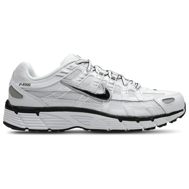 Nike P-6000 - White-Black-Metallic Silver
