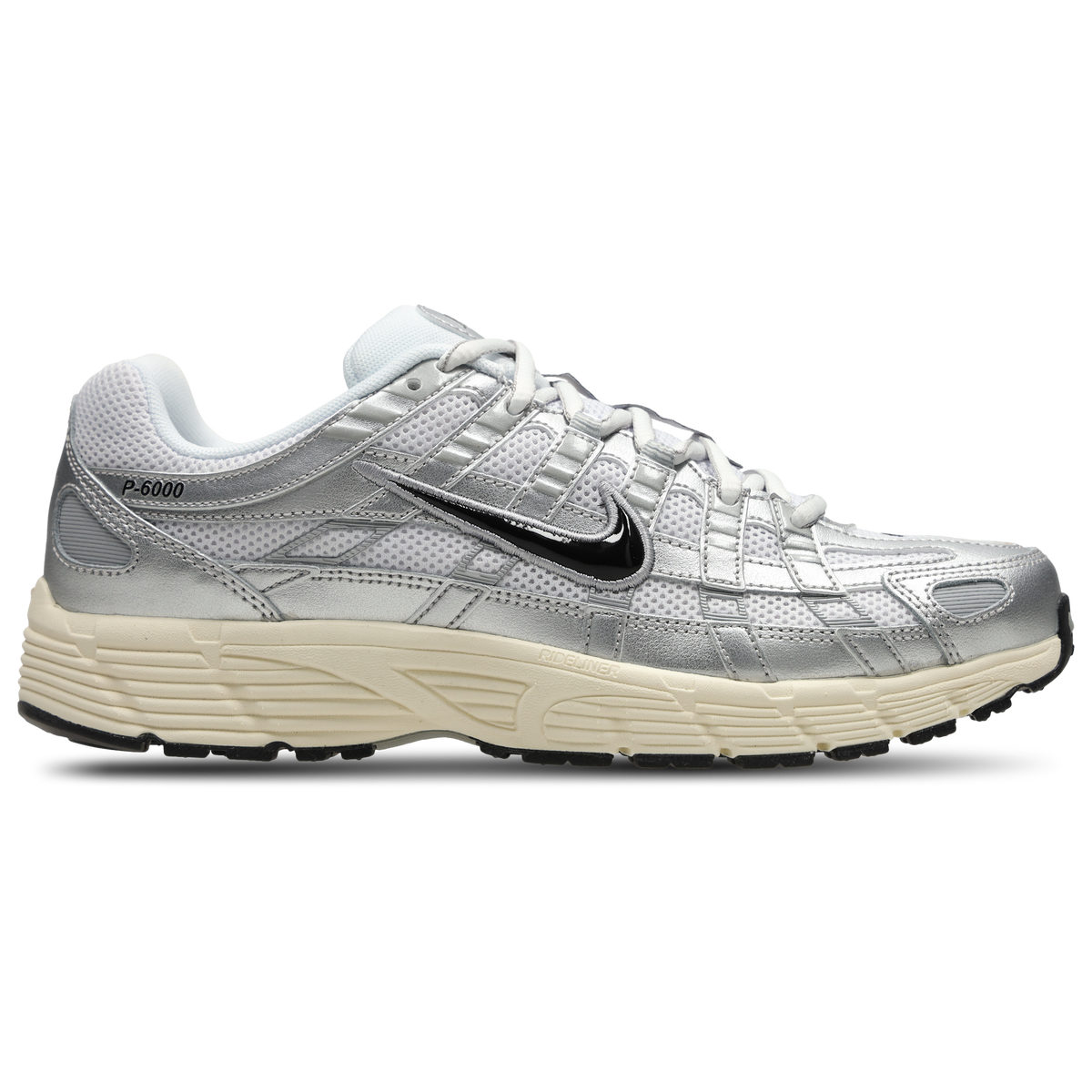Nike P-6000 - White-Black-Mtlc Silver