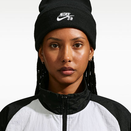 Nike SB Peak Beanie Black White