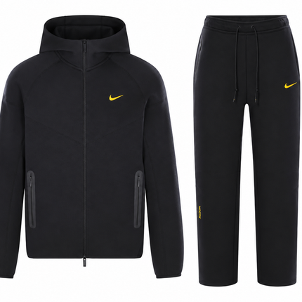 NOCTA Tech Fleece Full Tracksuit – Black – product on white background