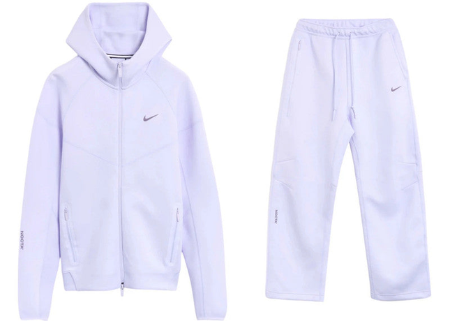 NOCTA Tech Fleece Full Tracksuit – Palest Purple – product on white background