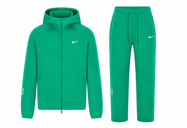 NOCTA Tech Fleece Full Tracksuit – Stadium Green – product on white background