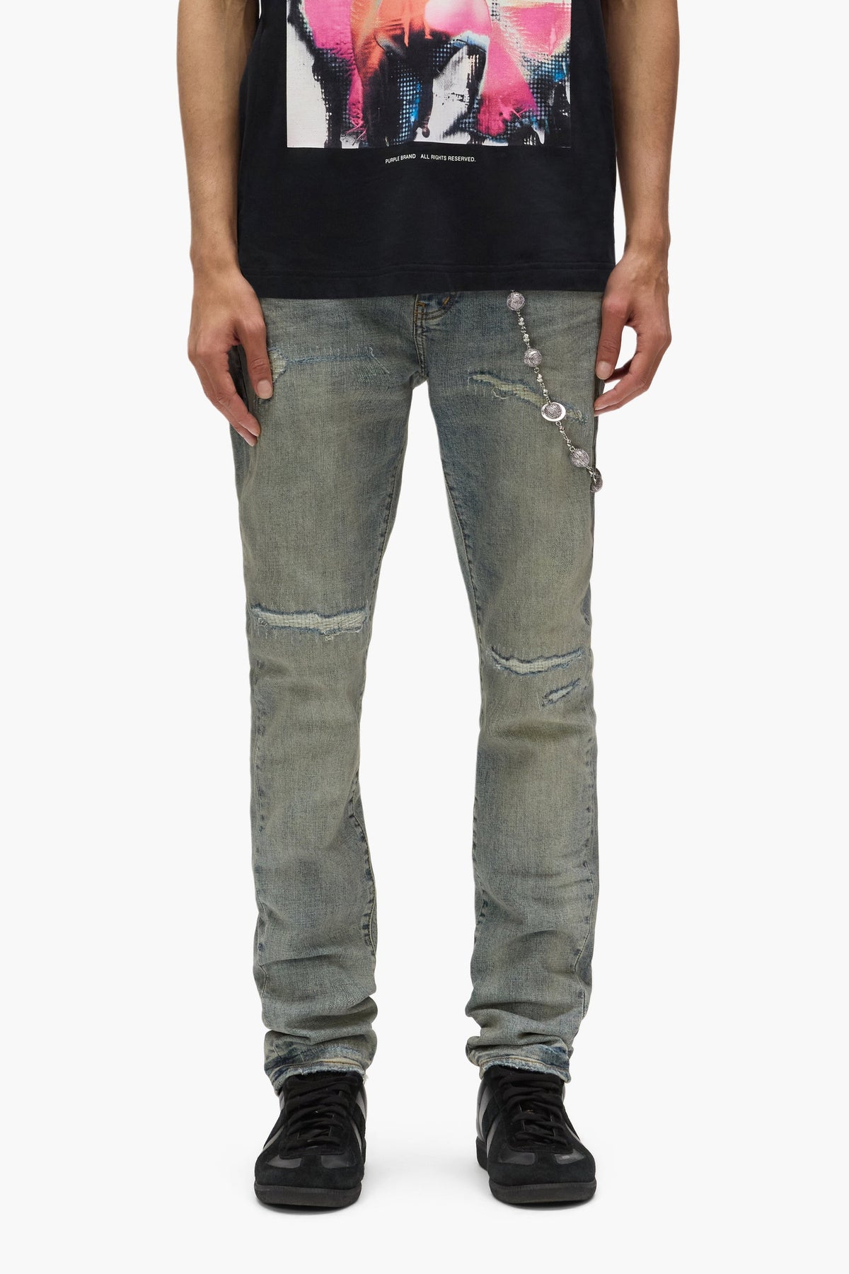 Purple Brand P001 Light Blue Vintage jeans in light indigo
