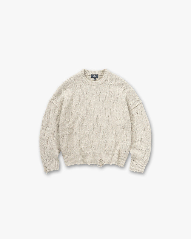 Represent Distress Knit — Taupe