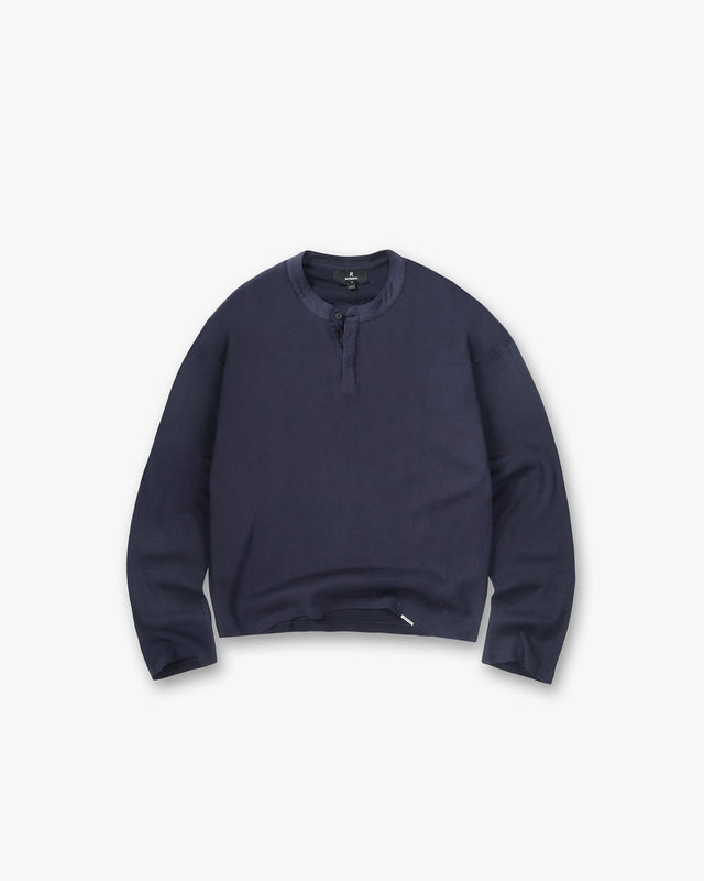 Represent Initial Henley — Midnight Navy