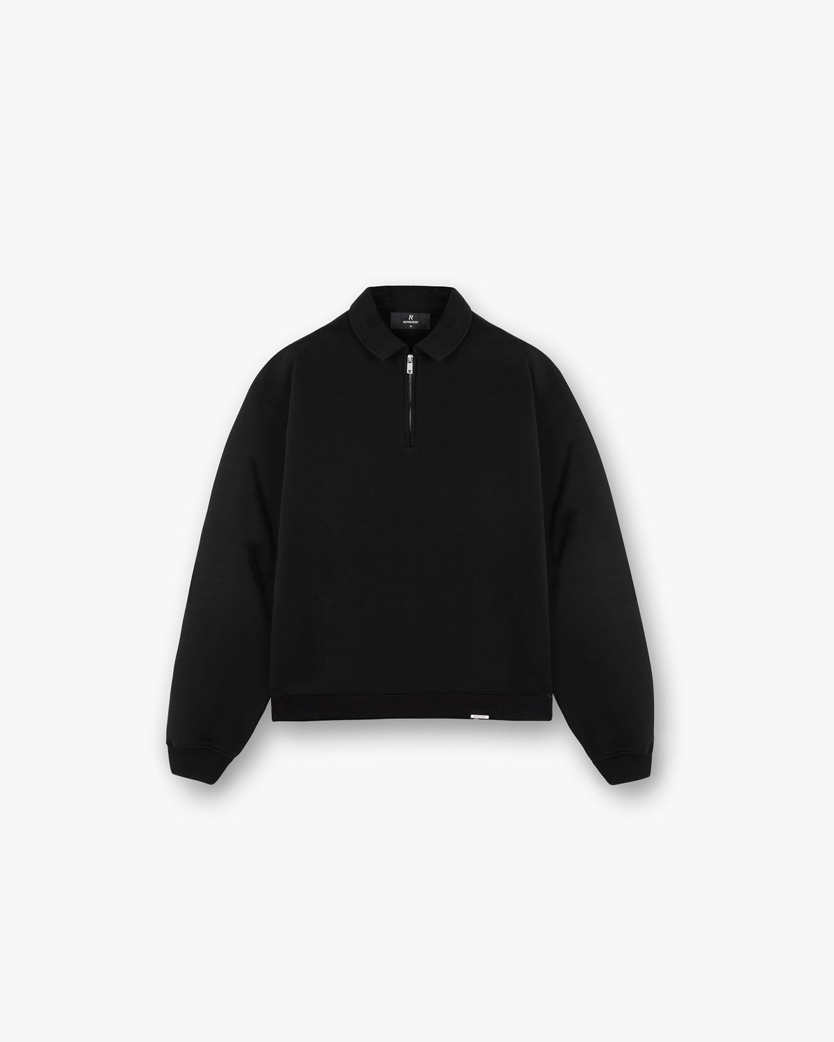Represent Initial Quarter Zip — Jet Black