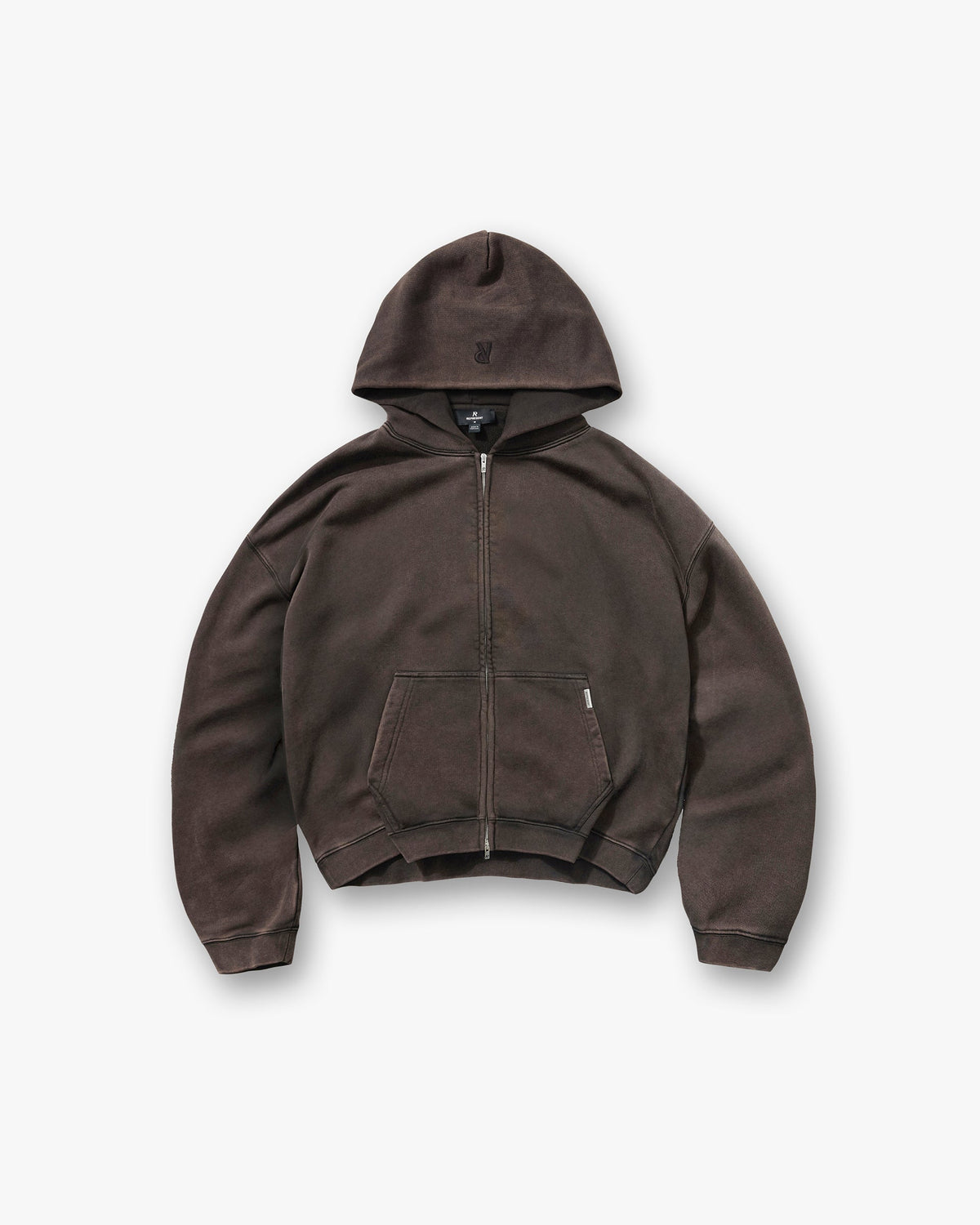 Represent Initial Zip Hoodie — Coffee