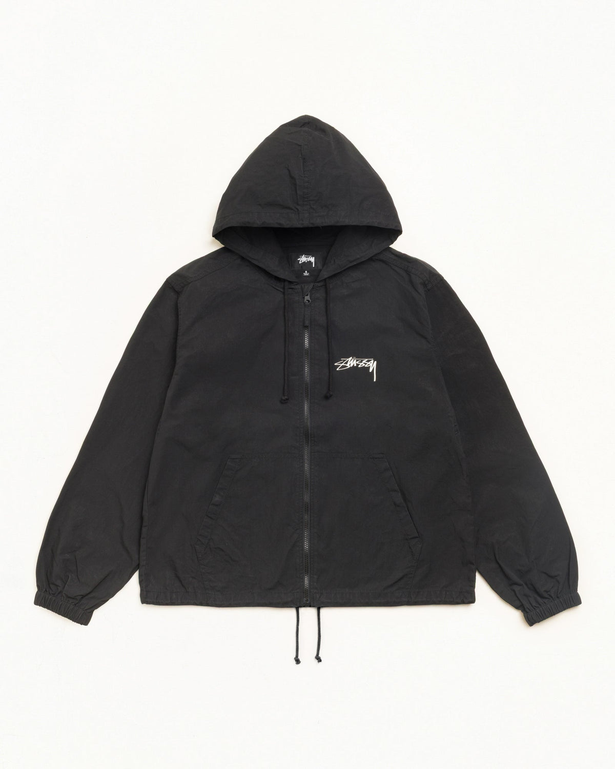 Stüssy Waxed Cotton Beach Shell — Black