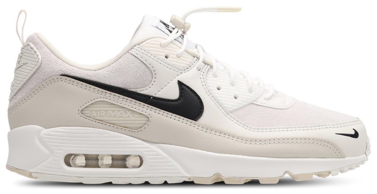 Nike Air Max 90 - White-Black-Lt Orewood Brn