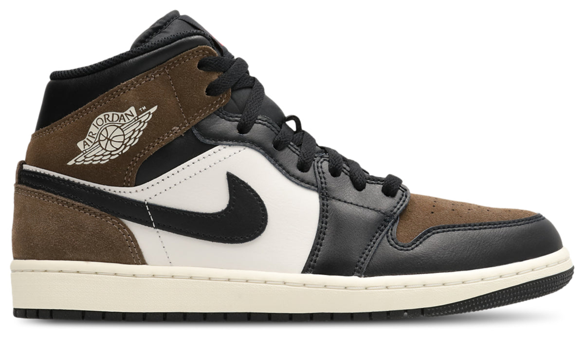Jordan AJ1 Mid - Black-Phantom-Palomino