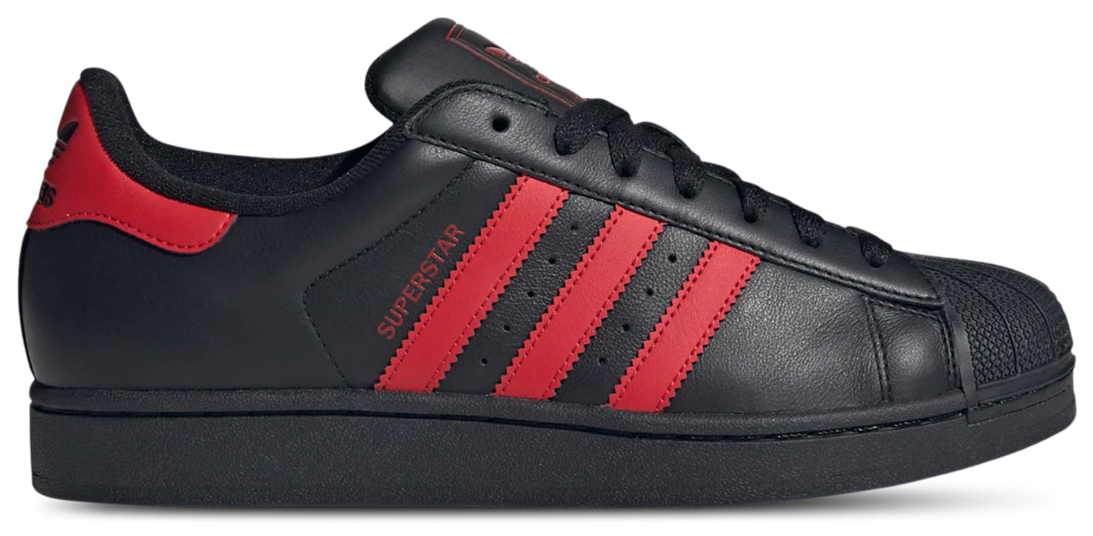 adidas Superstar II - Core Black-Better Scarlet