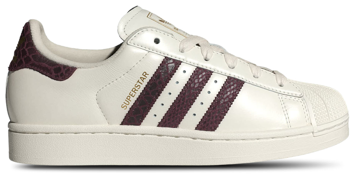 adidas Superstar II - Off White-Maroon