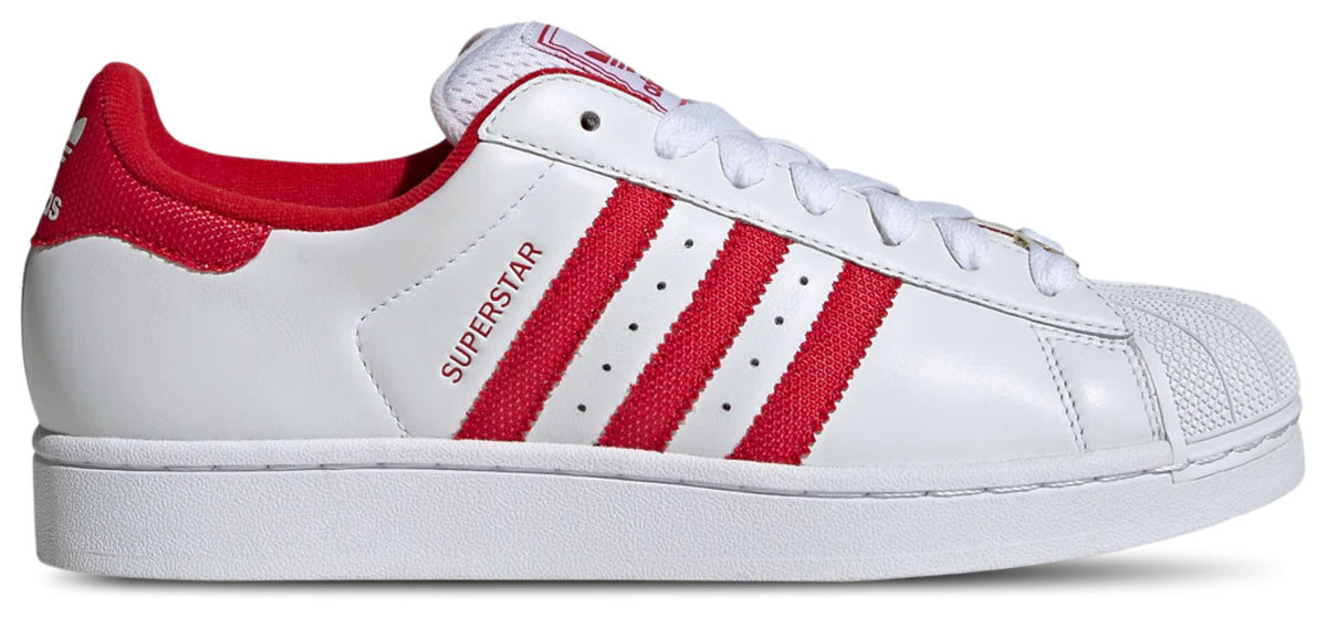 adidas Superstar II - Cloud White-Better Scarlet