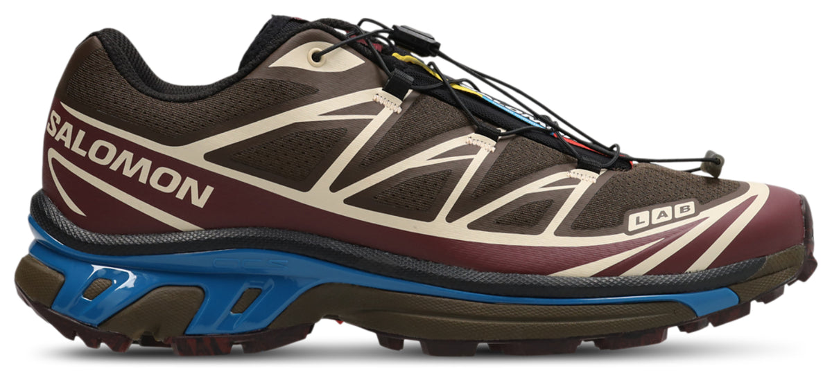 Salomon XT-6 - Earth Brown-Maroon Banner-Mykonos Blue
