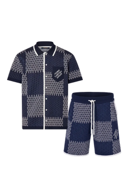 Intarsia Short Set