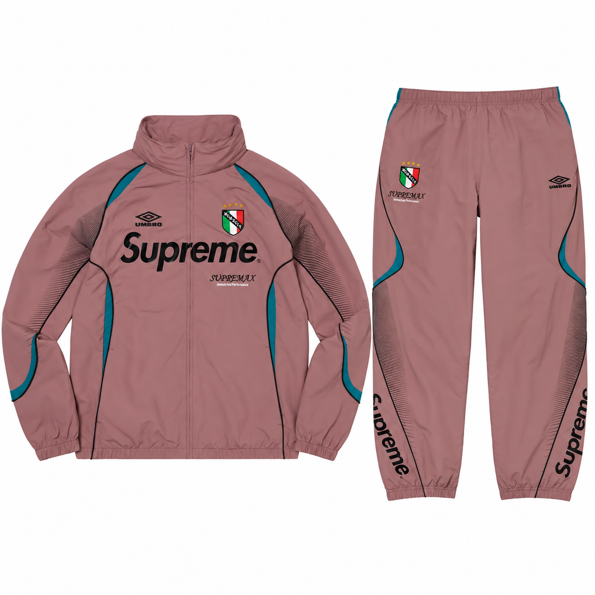 Supreme Umbro SS22 Full Tracksuit Dusty Plum