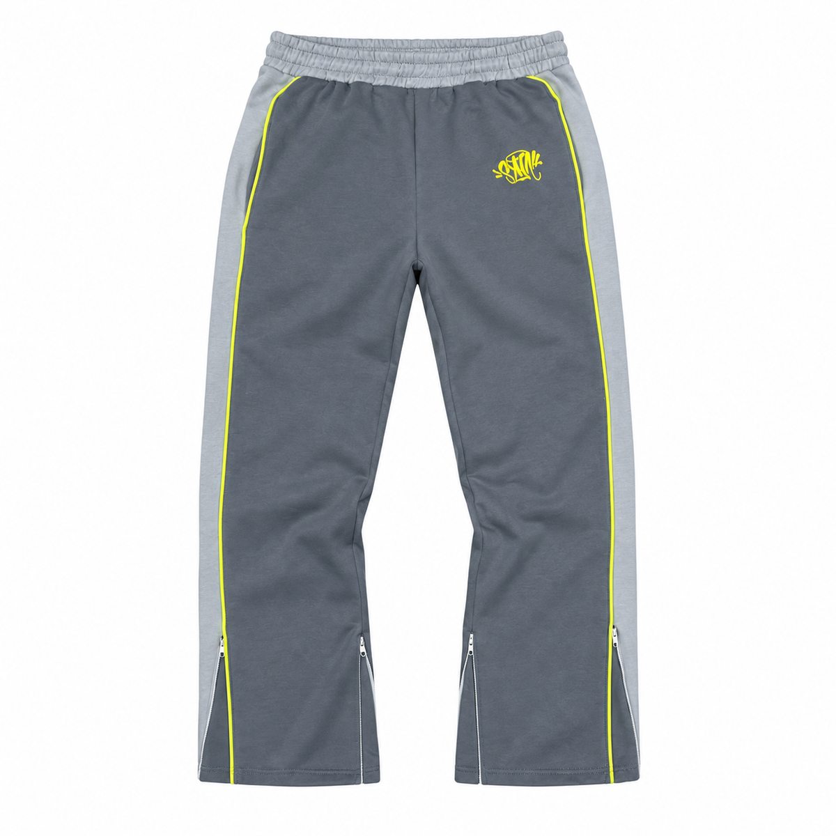 Syna Team Pipe Pants – Light Grey/Volt
