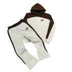 Full Tracksuit / Brown/Cream / XS